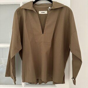 Buck Mason Collar Top / Brown